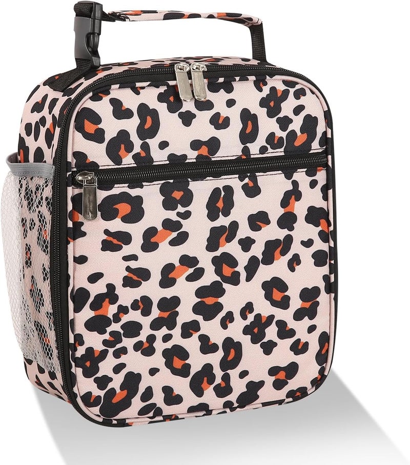 Lovoeo AYEANY Lunch box Lunch bag for men women Lunchbox Lunch bags Insulated Lunch bag Lunch box cooler (Leopard), Large - Image 1